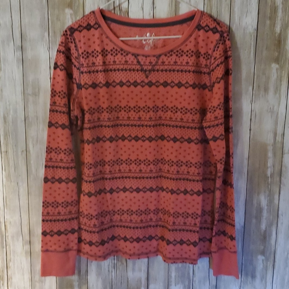 Made for Life pinky-coral thermal shirt